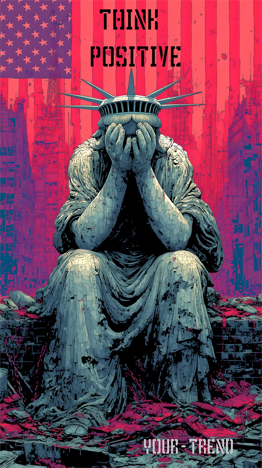 Liberty Pop-Art Print Design