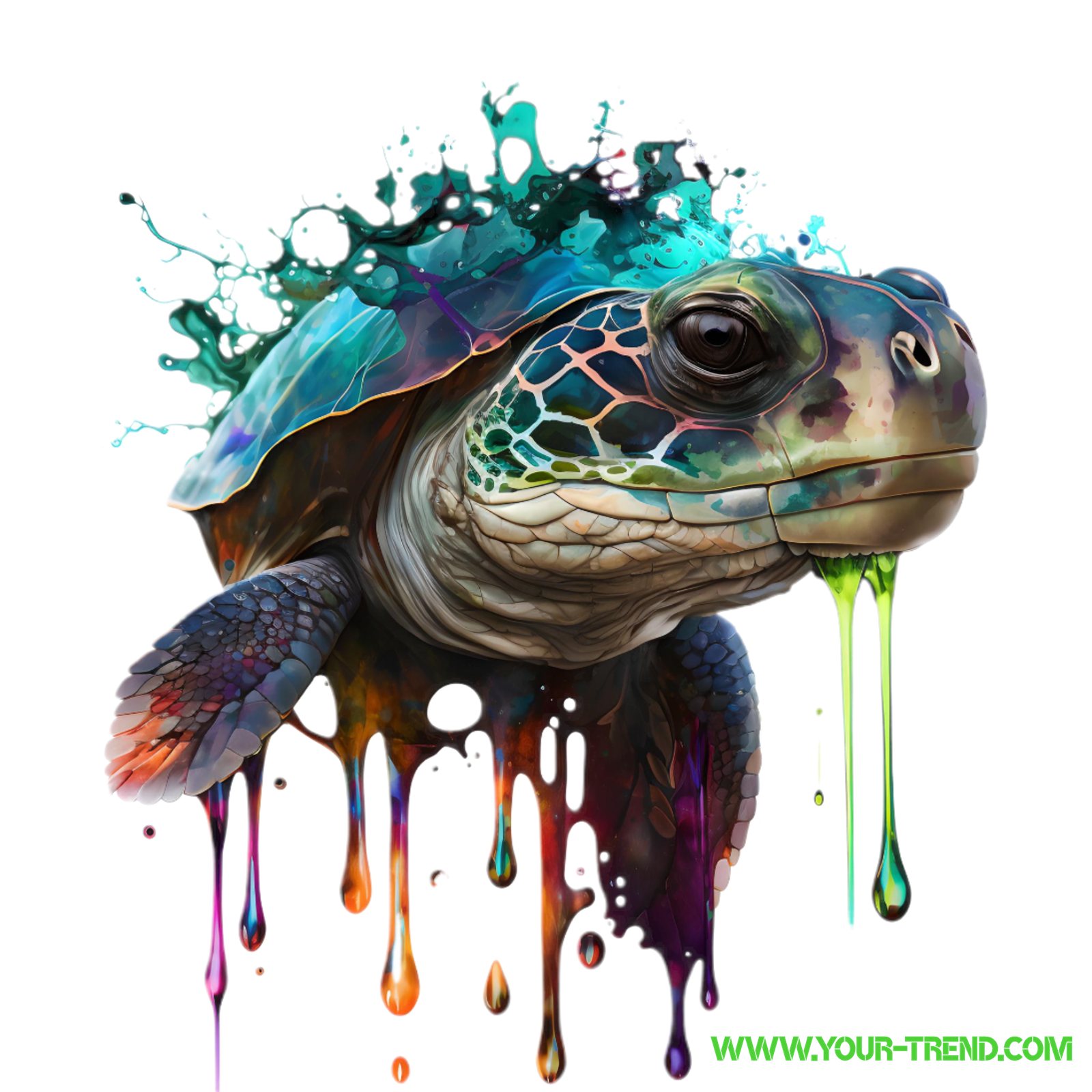 Turtle Pop-Art Print Design